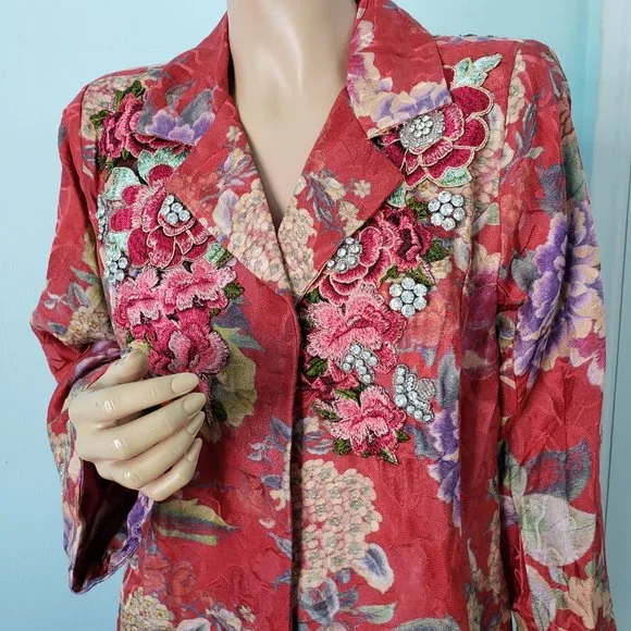 NWT JOHNNY WAS LA VIE FLEUR COAT. - Picture 7 of 17